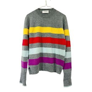 La Ligne Multicolor Striped Crew Neck Sweater
